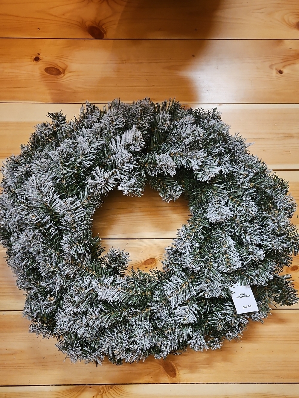 Flocked Pine Wreath